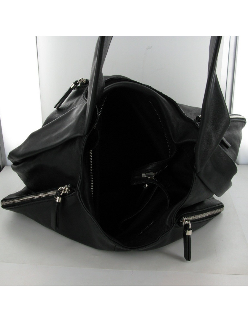 Sac JIL SANDER cuir noir