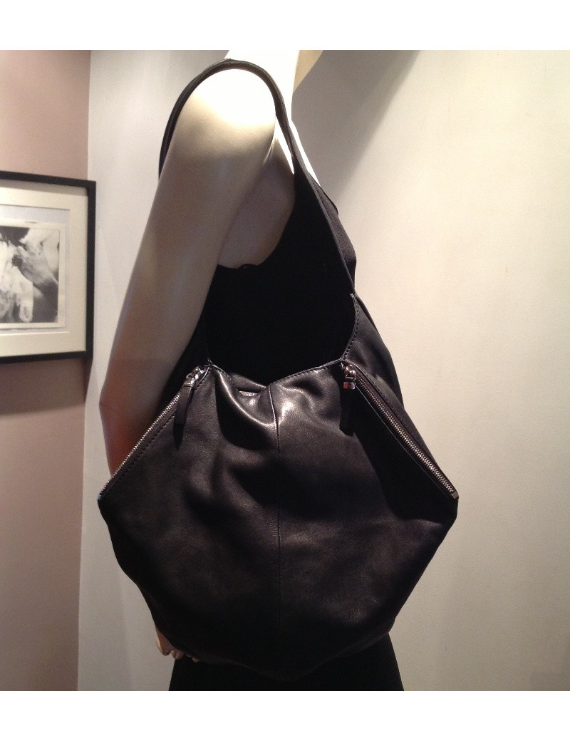 Sac JIL SANDER cuir noir
