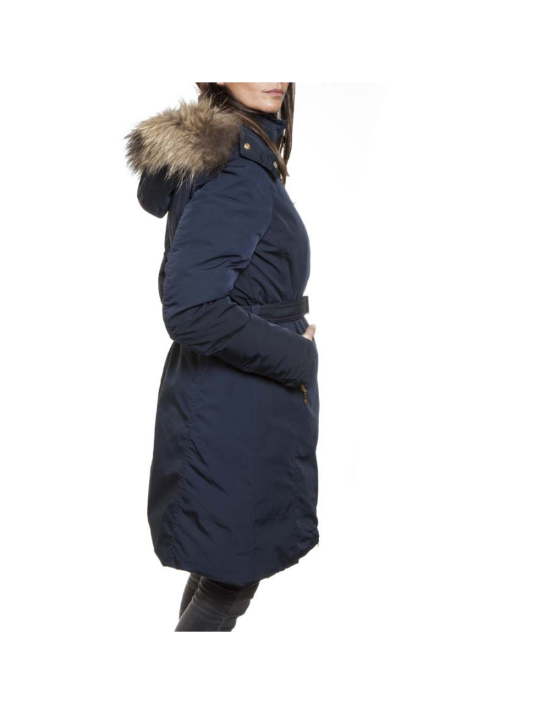 Parka MONCLER t 3 with removable fur collar