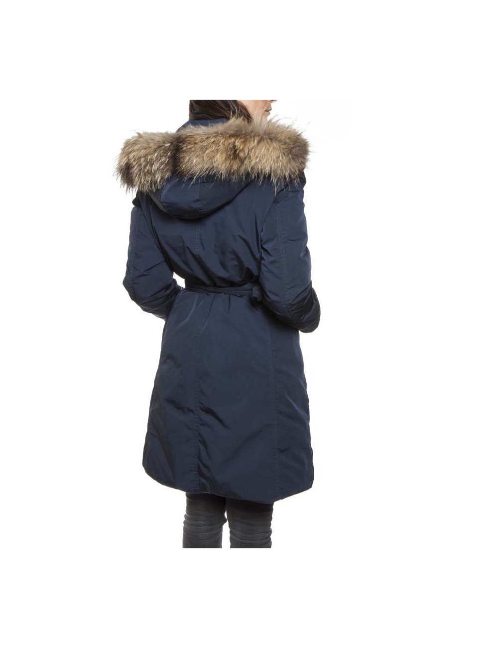 Parka MONCLER t 3 with removable fur collar