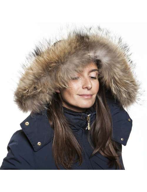Parka MONCLER t 3 with removable fur collar