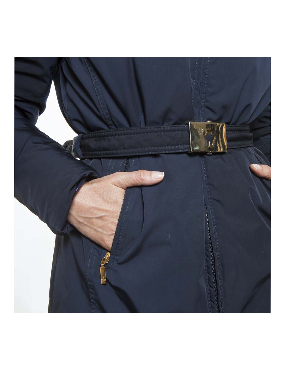 Parka MONCLER t 3 with removable fur collar