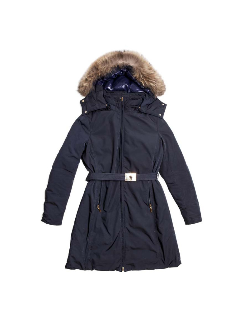 Parka MONCLER t 3 with removable fur collar
