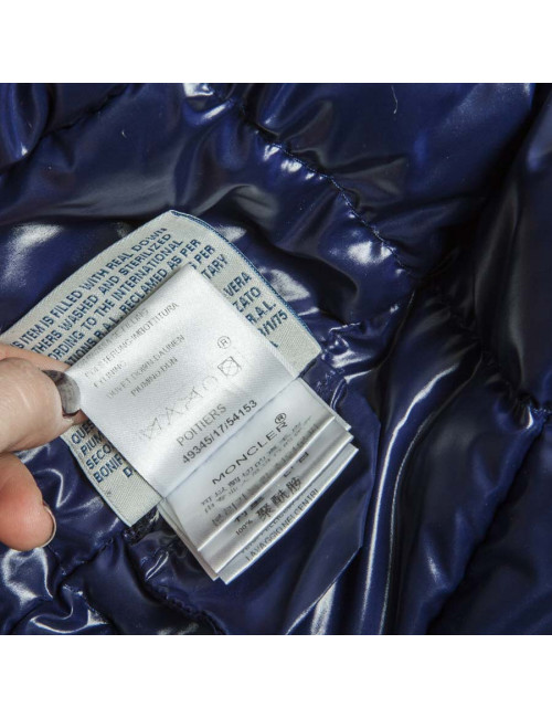 Parka MONCLER t 3 with removable fur collar