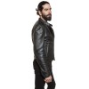 Black BOTTEGA VENETA t 50 it Shearling biker jacket