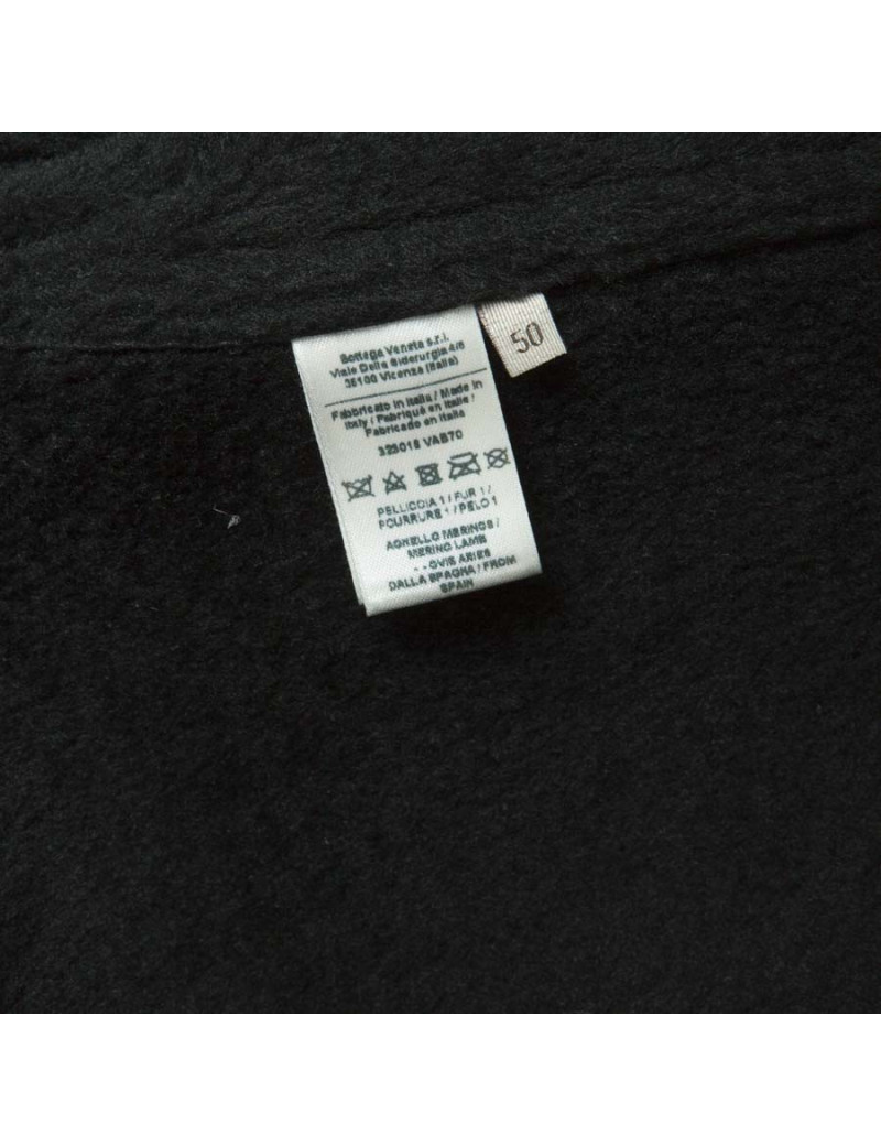 Black BOTTEGA VENETA t 50 it Shearling biker jacket