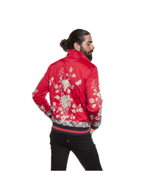 Veste GUCCI jersey broderies fleurs