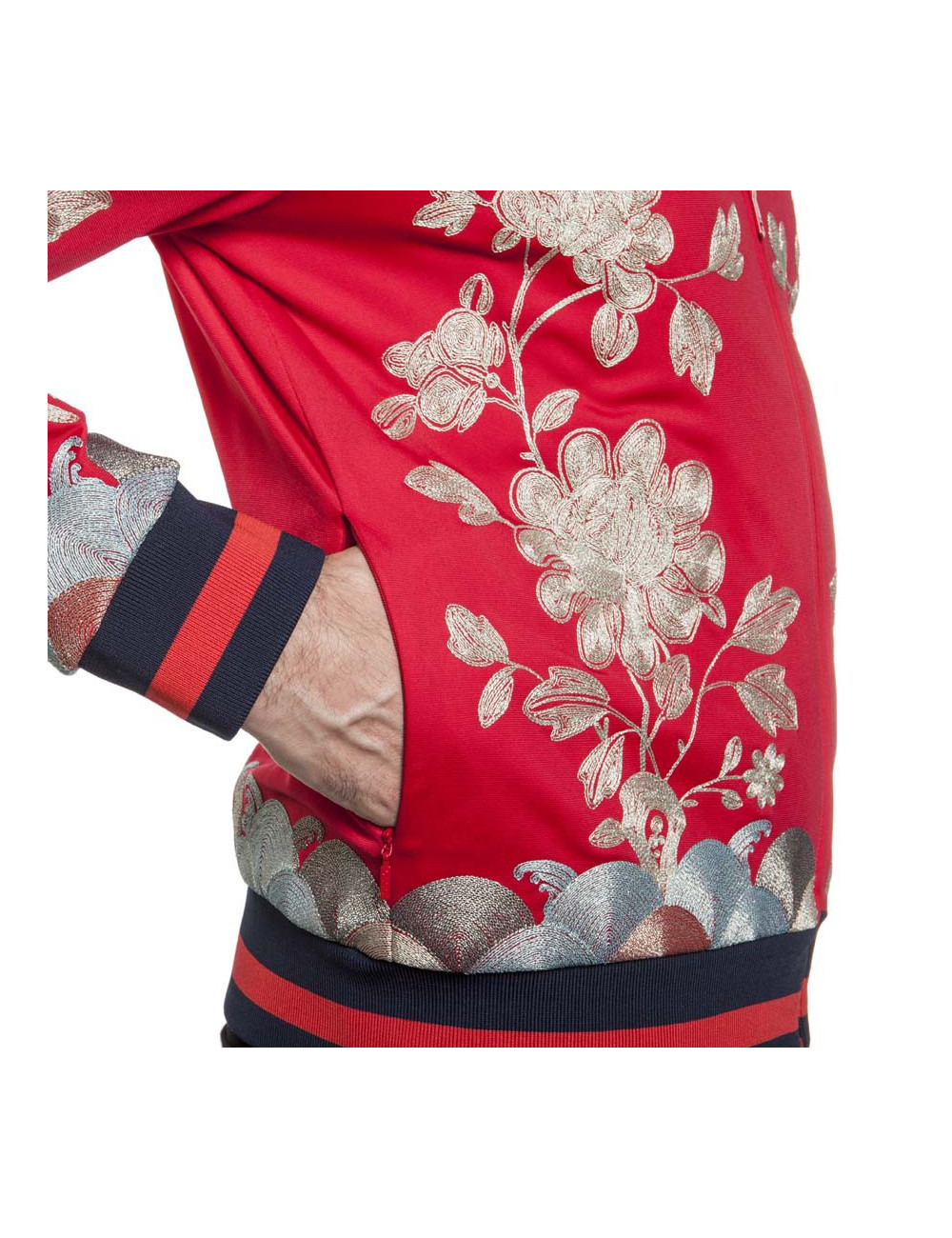 Veste GUCCI jersey broderies fleurs