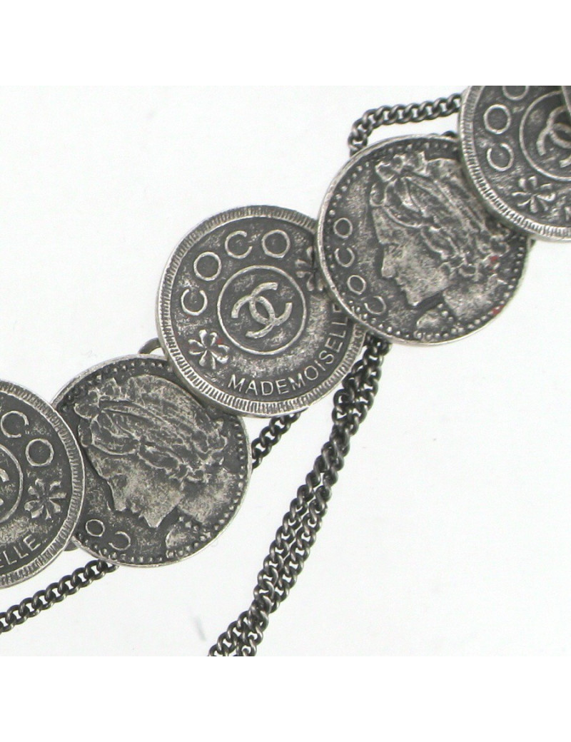 Ceinture sautoir CHANEL médaillons COCO CHANEL