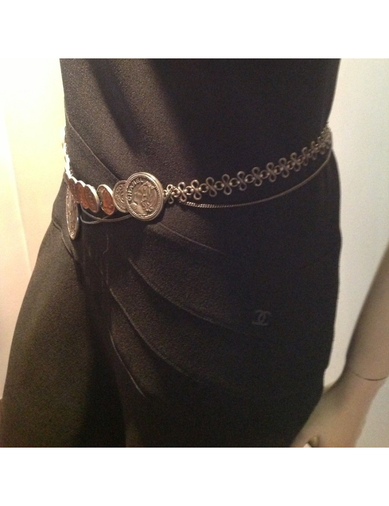 Ceinture sautoir CHANEL médaillons COCO CHANEL