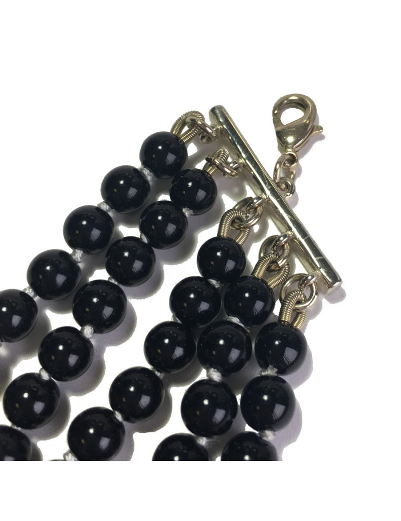CHANEL 5 rows of pearls necklace