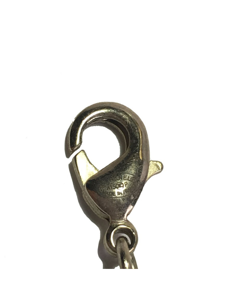 Collier 5 rangs CHANEL en perles nacrées beige, gris, anthracite et noir