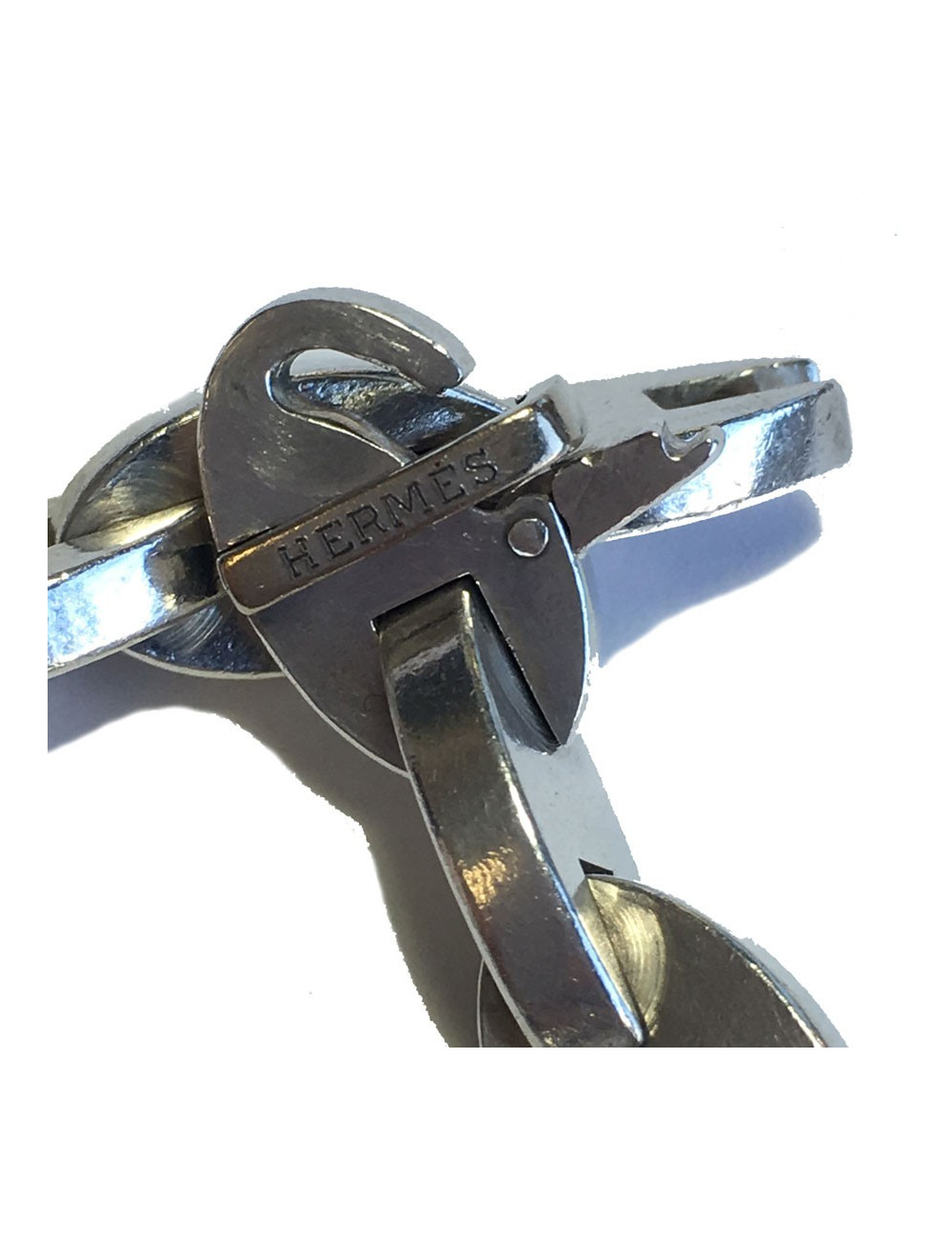 Bracelet HERMES "Grain de café" en argent massif 925