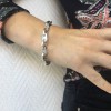 HERMES "Grain de café" chain bracelet in sterling silver