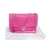 CHANEL quilted lambskin bag pink