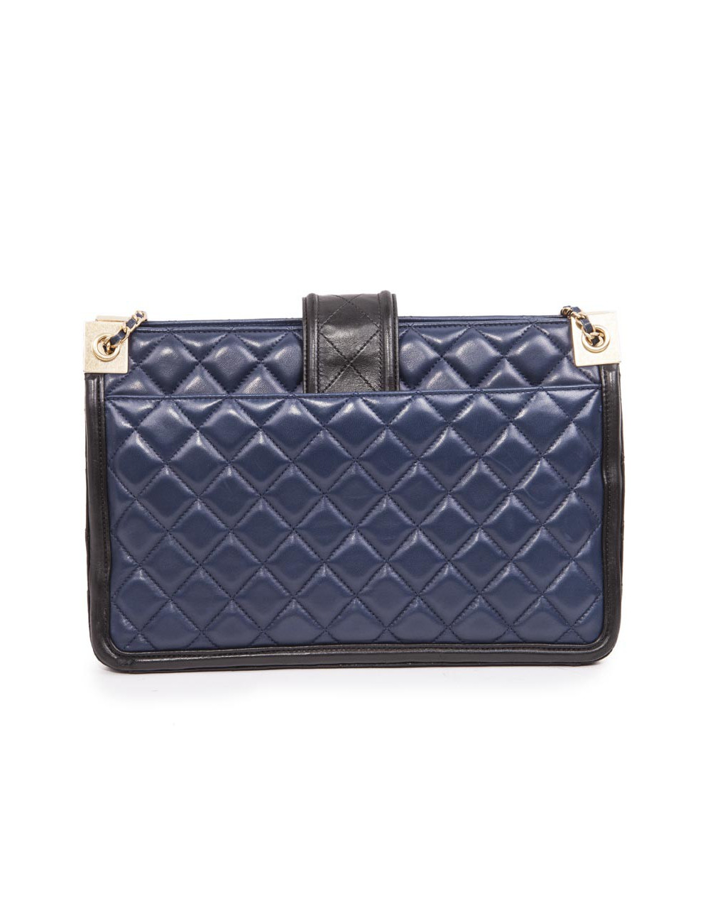 Sac CHANEL bicolore bleu et noir