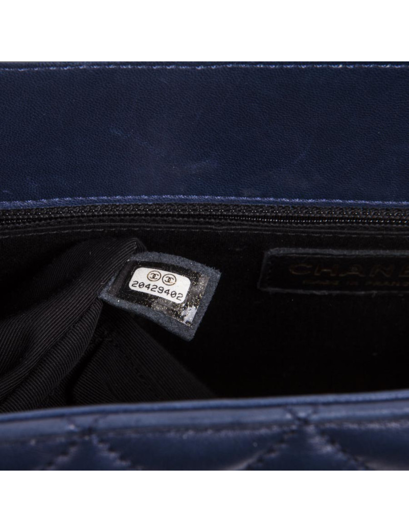 Sac CHANEL bicolore bleu et noir