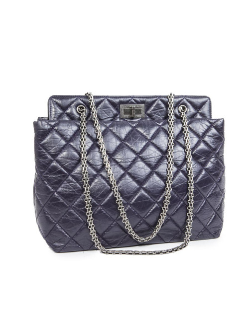 Sac CHANEL cuir matelassé violet
