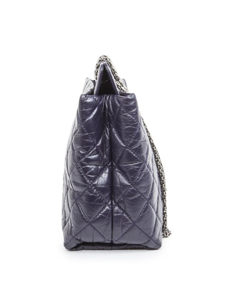 Sac CHANEL cuir matelassé violet