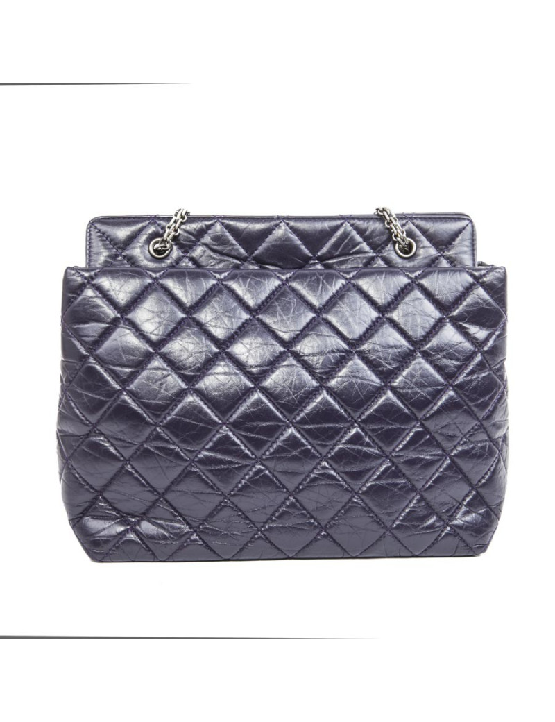 Sac CHANEL cuir matelassé violet