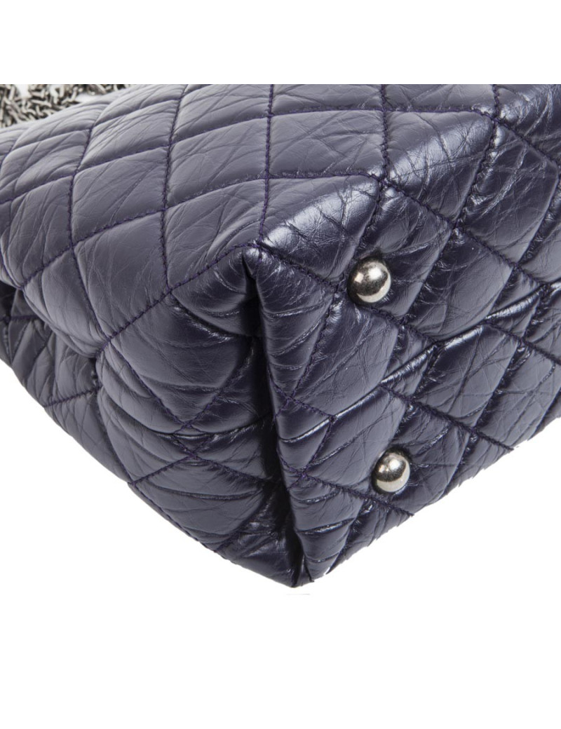 Sac CHANEL cuir matelassé violet