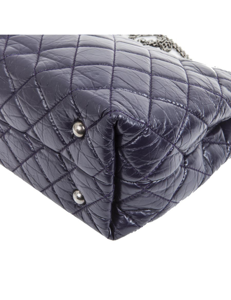 Sac CHANEL cuir matelassé violet
