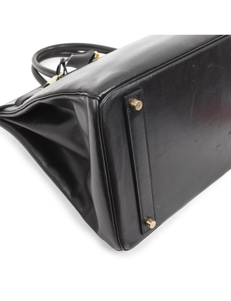  Birkin 40 HERMES cuir box noir 