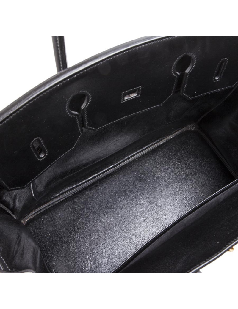  Birkin 40 HERMES cuir box noir 