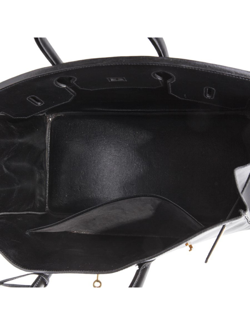  Birkin 40 HERMES cuir box noir 