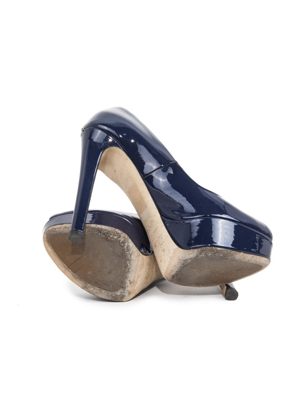 Escarpins DIOR T37.5 cuir verni