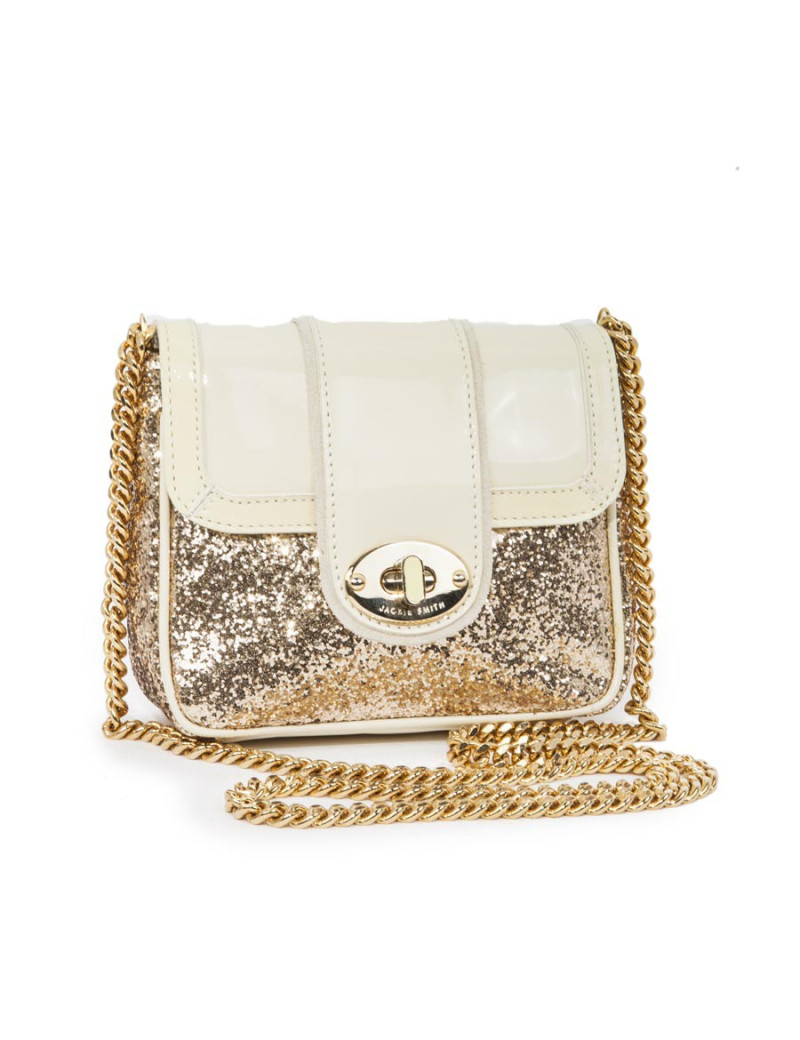 Petit sac JACKIE SMITH en cuir et doré