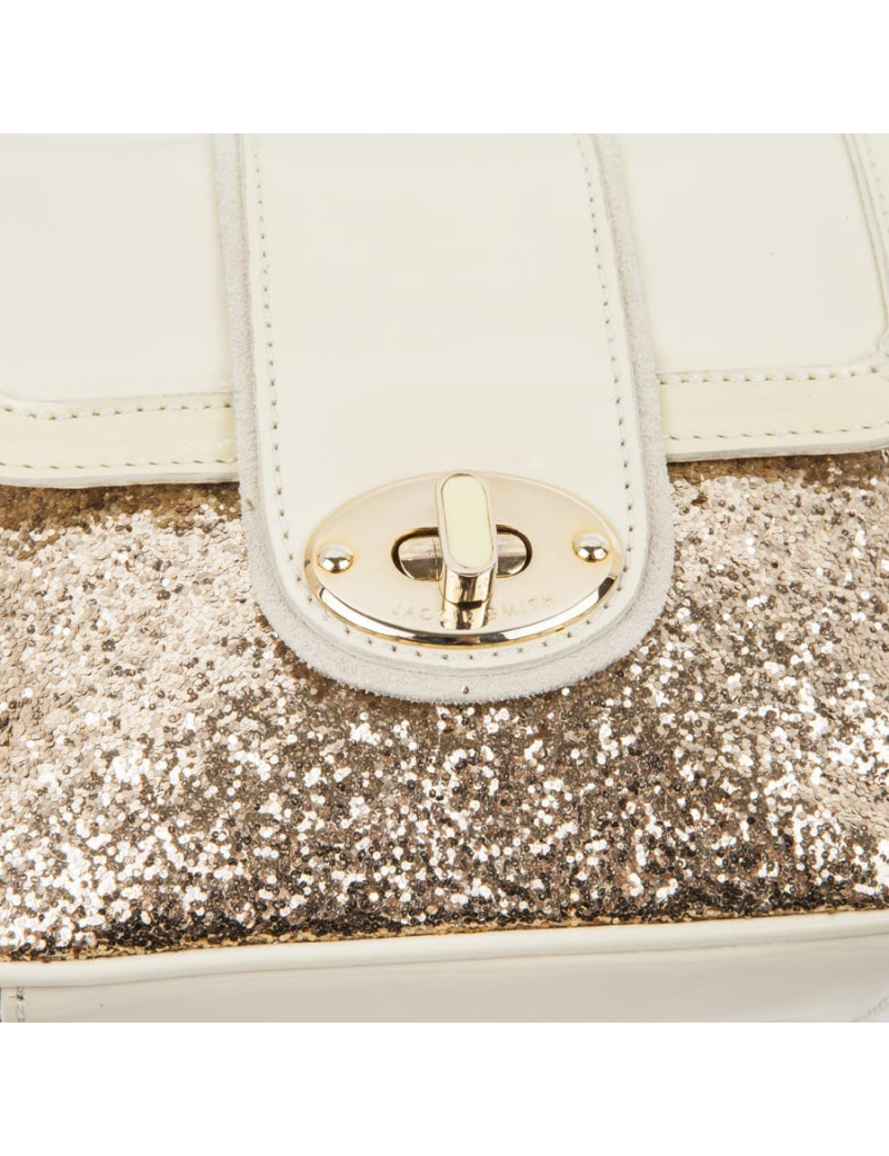 Petit sac JACKIE SMITH en cuir et doré