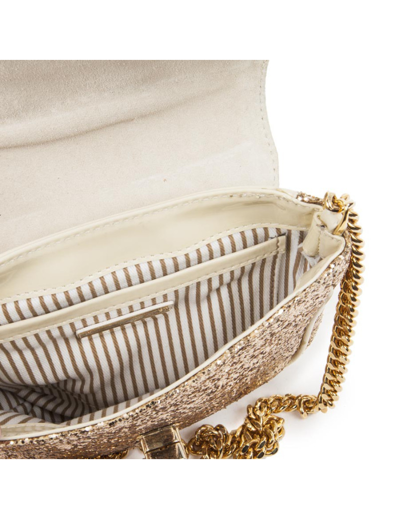 Petit sac JACKIE SMITH en cuir et doré