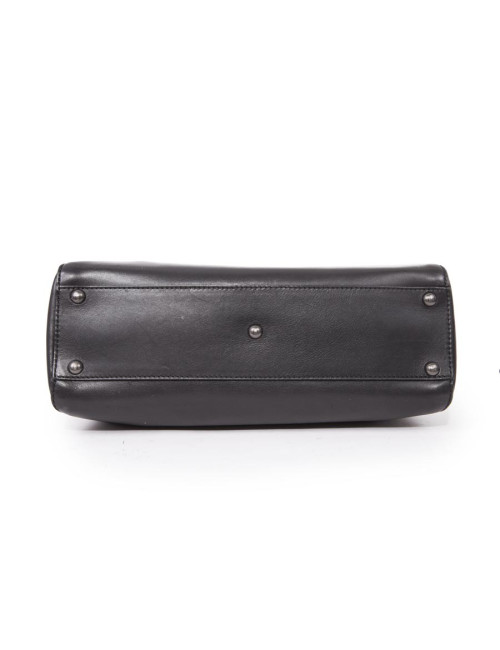 Black smooth leather FENDI Peekaboo bag