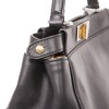 Black smooth leather FENDI Peekaboo bag