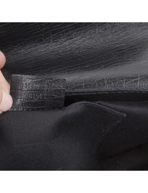 Sac GUCCI cuir monogram avec boucle mors