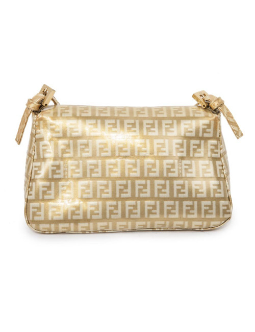 Sac FENDImonogram doré verni