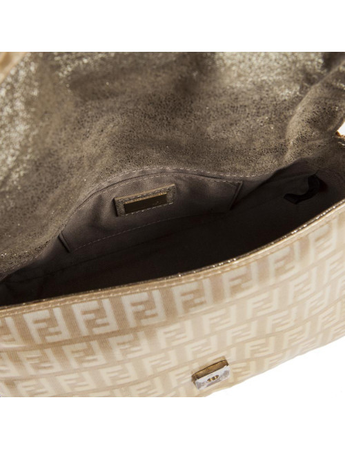Sac FENDImonogram doré verni