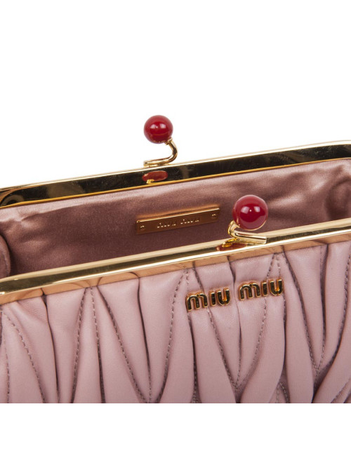 Pochette MIU MIU rose poudré