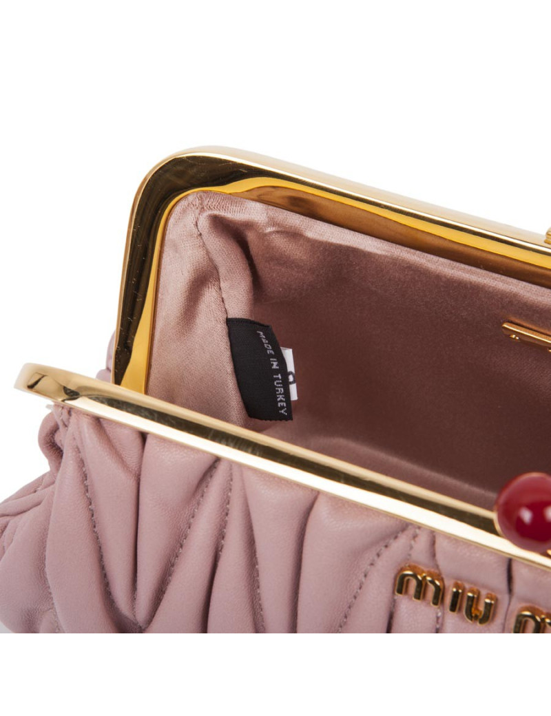 Pochette MIU MIU rose poudré
