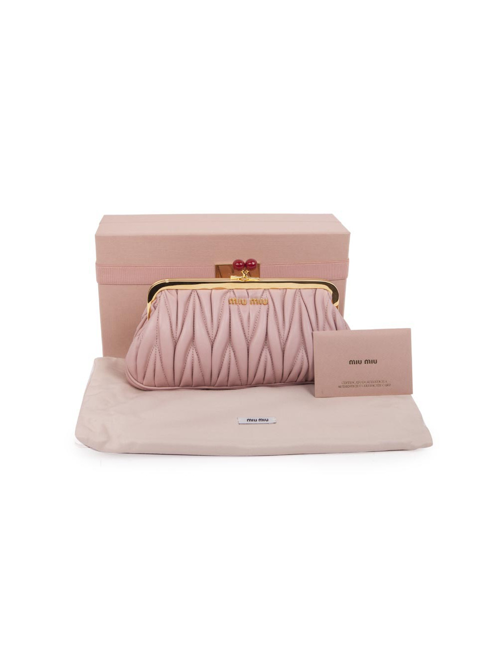 Pochette MIU MIU rose poudré