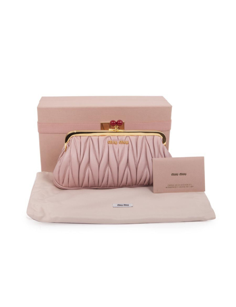 Pochette MIU MIU rose poudré