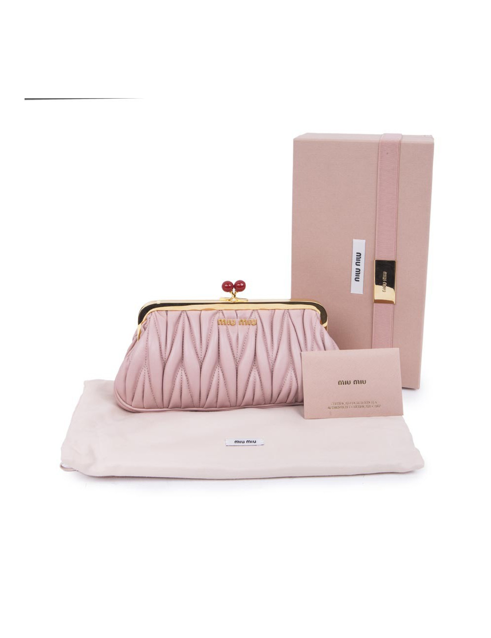 Pochette MIU MIU rose poudré