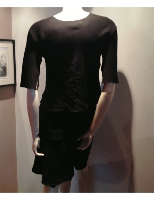 Robe + veste CHANEL twin set noir