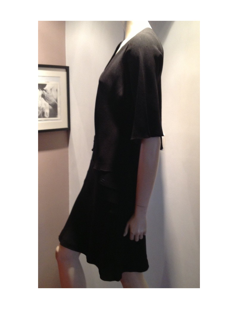 Robe + veste CHANEL twin set noir