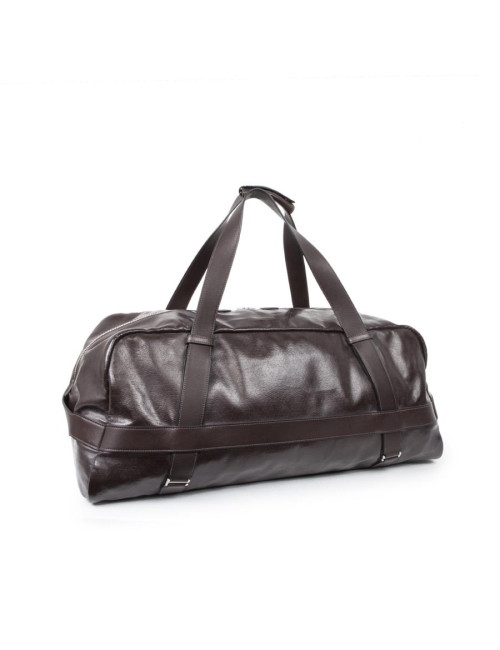 Sac Weekend HERMES cuir et amazonia marron