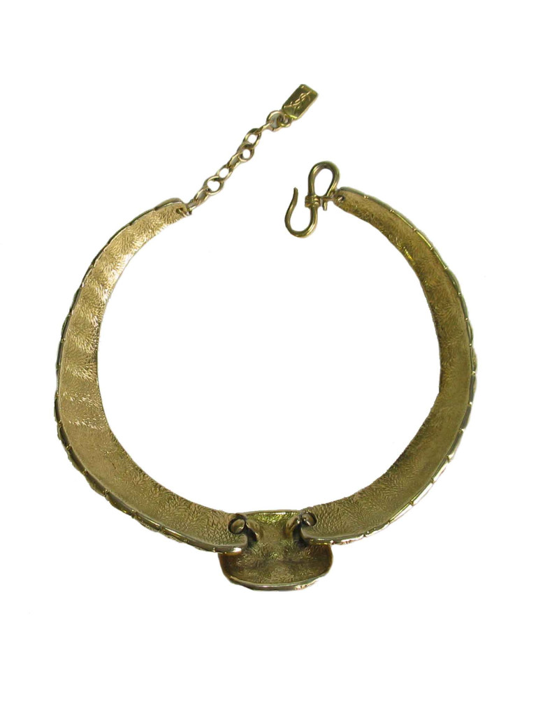 Collier ras de cou YLS YVES SAINT LAURENT en métal doré