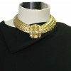 YLS YVES SAINT LAURENT choker necklace in gilded metal