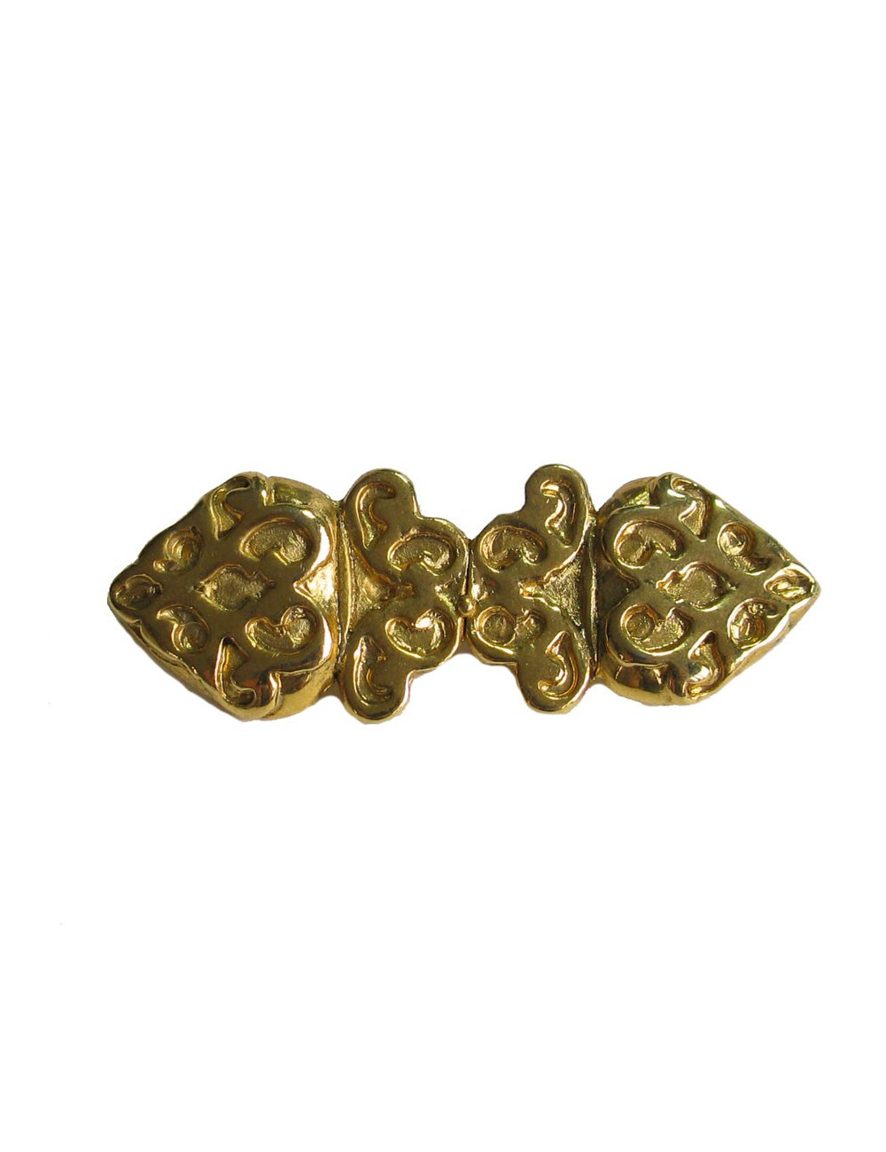 Broche métal doré à l'or fin Vintage