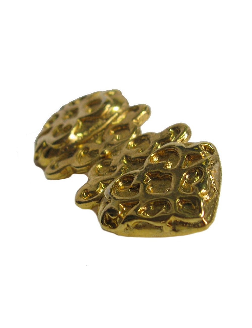 Broche métal doré à l'or fin Vintage